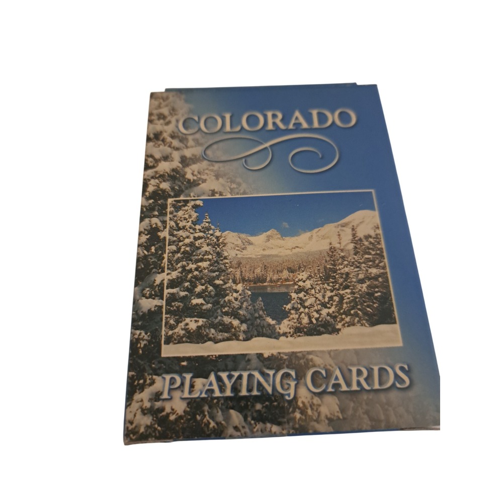 Colorado Playing Cards John Hinde Curteich Rocky Mountain Winter Scenic Deck